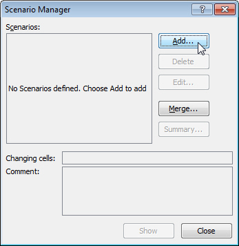 Scenario manager