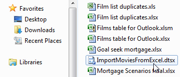 SSIS package file