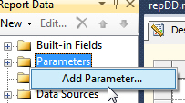 Create a new parameter