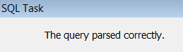 Query parsed OK message