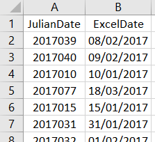 Julian dates