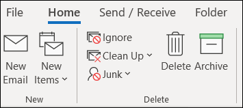 Outlook icons