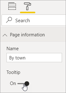 Page tooltip