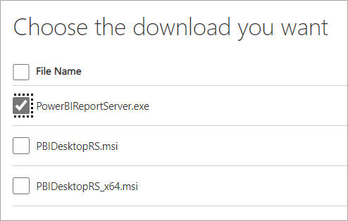 Choose download files