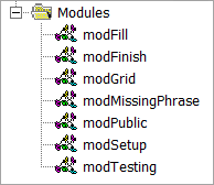 The modules