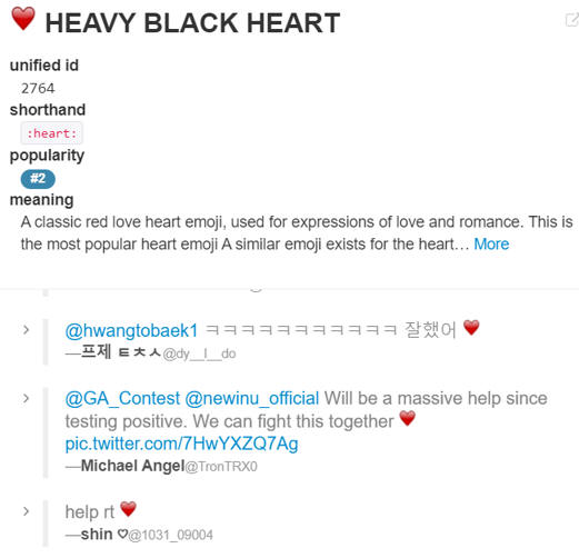 Heavy black heart