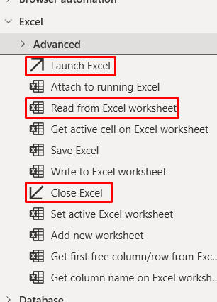 Three Excel commands