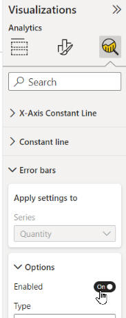 Enabling error bars