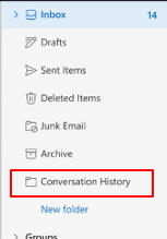 Conversation history