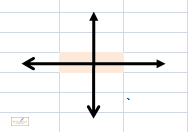 Showing 4 arrows, one in each direction