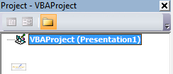 PowerPoint VBA Project Explorer