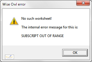 Custom error message