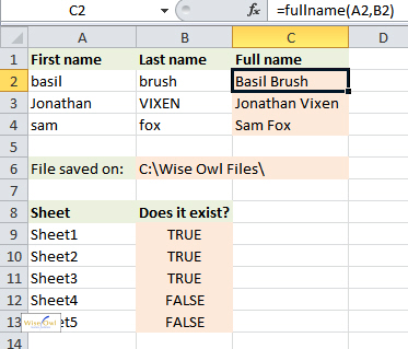 Excel add-in functions being used