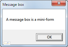 A message box