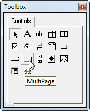 MultiPage control selected