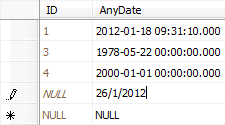 Date in standard format