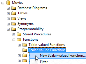 The Scalar-valued functions folder
