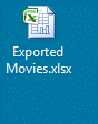 Saved Excel file