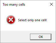 Multi cell error