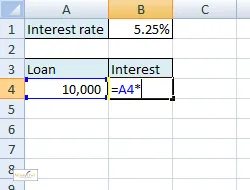 Inserting a range name using a dialog box