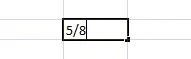 Entering a fraction