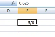 Fractions in a cell