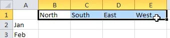 Selecting cells for style