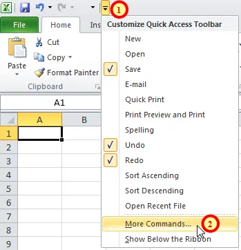 Customising toolbar