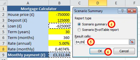 Setting up summary