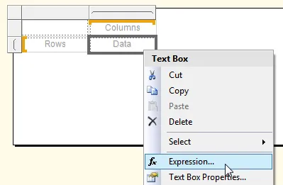 Setting the data expression