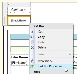 Matrix data cell properties