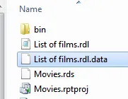 The data cache file