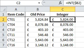 INT function