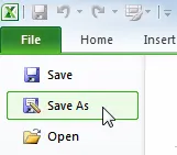 Choose file save as