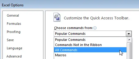 Select All Commands