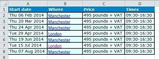 Importing course data