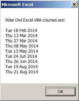 List of Wise Owl course dates