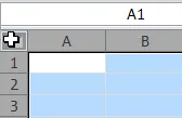 Selecting all cells