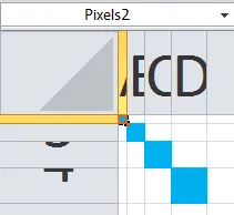 Resized cells