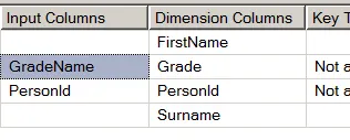 Choosing input columns