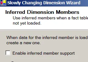 Inferred member support enabling