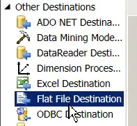 Flat File destination