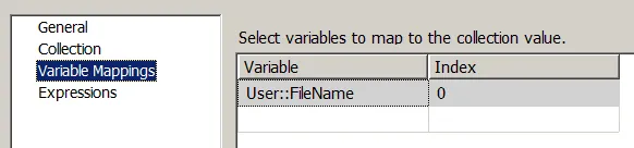 Variable mappings