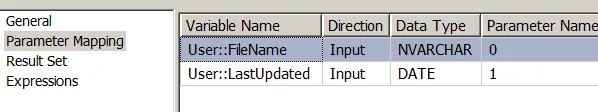 Parameter mapping