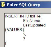 The full SQL statement