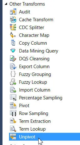 The Unpivot transform