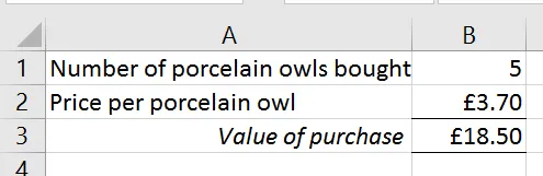 Owl purchases