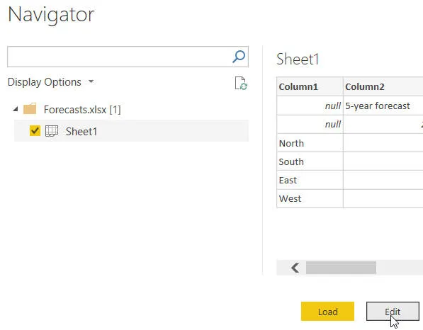 Editing Excel data