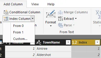 Pagination index