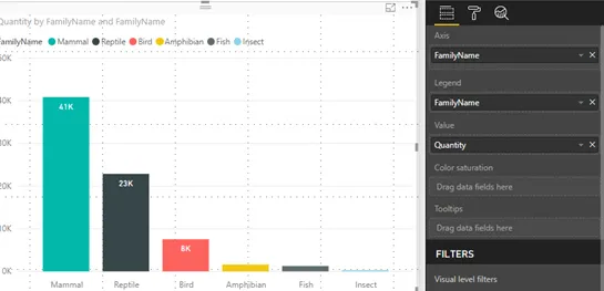 Columns Data labels power bi desktop